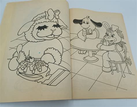 Vtg Golden Book Shari Lewis Baby Lamb Chop Friends Coloring Book Used