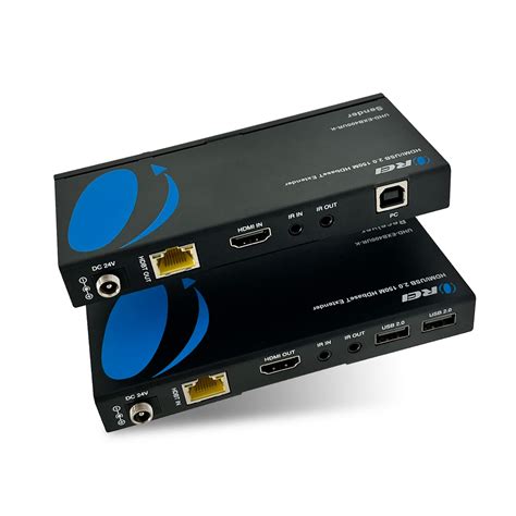 4K USB 2 0 HDMI Extender Over LAN By OREI HDBaseT PoC Single CAT5e