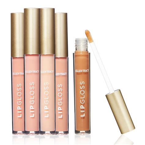 Ellen Tracy Nude Lip Gloss Collection Pc Set Of Natural Lip Colors