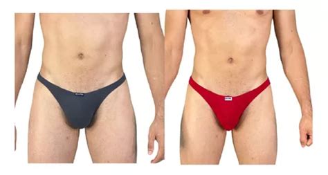 Dupack Trusa Bikini Cachetero Hombre Byjou Azul Y Negro Envío gratis