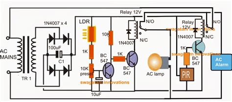 Pir Lighting Circuit Diagram Electrical Wiring Work