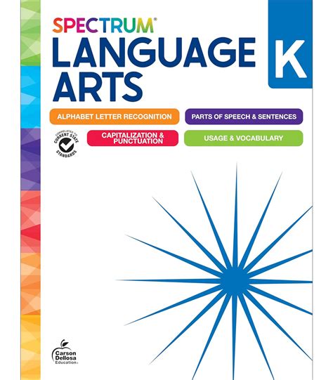 Spectrum Language Arts Workbook Grade K Spectrum Carson Dellosa Education Books