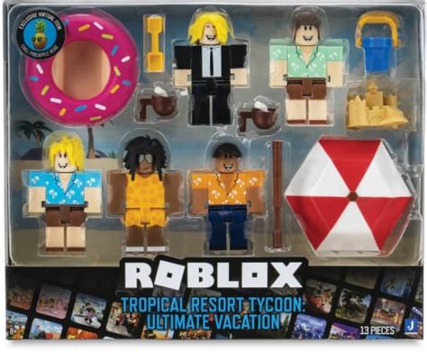 Roblox Tropical Resort Tycoon: Ultimate Vacation Figure Multipack, 13 pc - Fry’s Food Stores