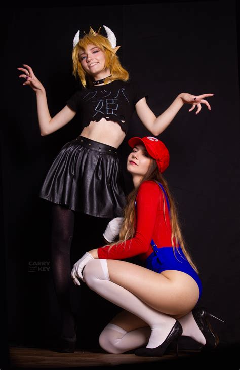 Bowsette And Lady Mario By CarryKey And Silinarite Porn Pic