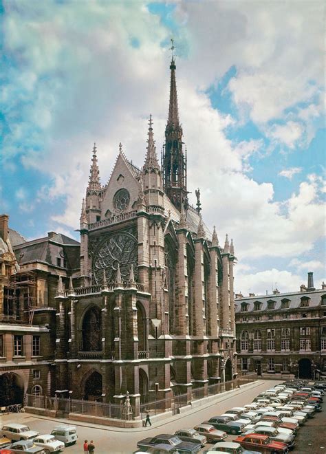 Sainte Chapelle Exterior Paris France Rayonnant Gothic