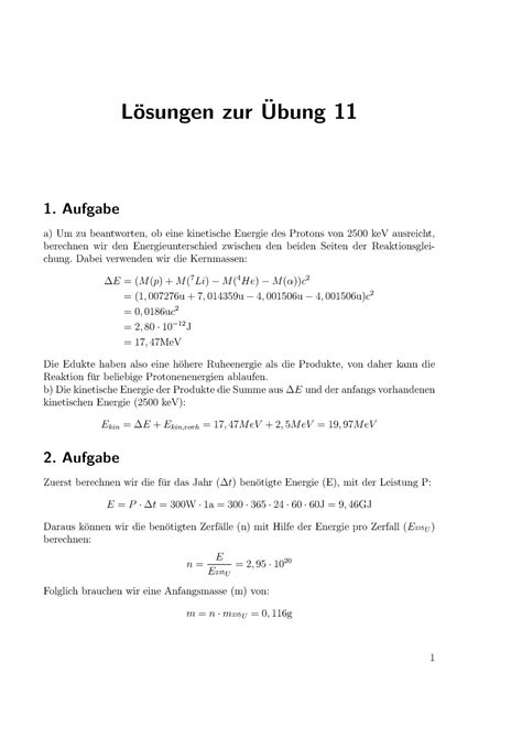 Ü11 Musterlösung L osungen zur Ubung 11 1 Aufgabe a Um zu