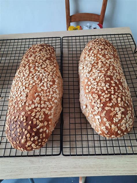 No Knead Multigrain Bread With Oats Pumpkin Seeds And Sunflower Seeds R Acefood