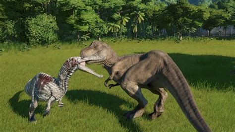 T Rex Modified VS 2 Allosaurus 2 Carnotaurus And 2 Suchomimus