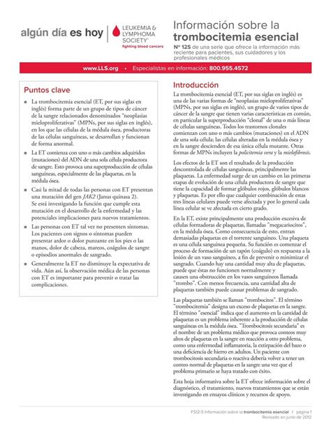Trombocitemia Essencial Sintomas
