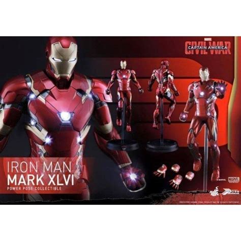 全新未拆 野獸國 Hot Toys PPS003 美國隊長 英雄內戰 鋼鐵人 馬克46 動態雕像 蝦皮購物