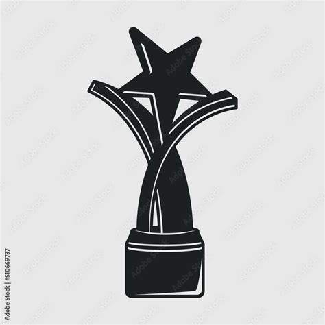 Award Trophy Silhouette Svg Cut File Trophies Star Svg Champion