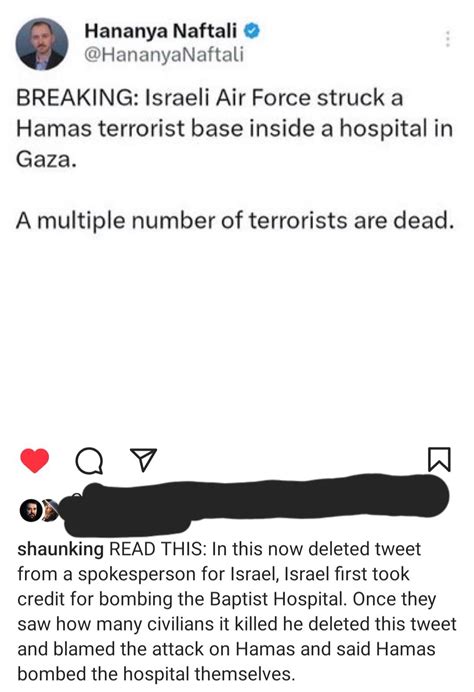 ISRAEL ADMITS TO HAVING BOMBED THE HOSPITAL! : r/Palestine