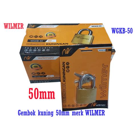 Jual Gembok Kuning Mm Wilmer Padlock Koper Tas Gembok Wgkb