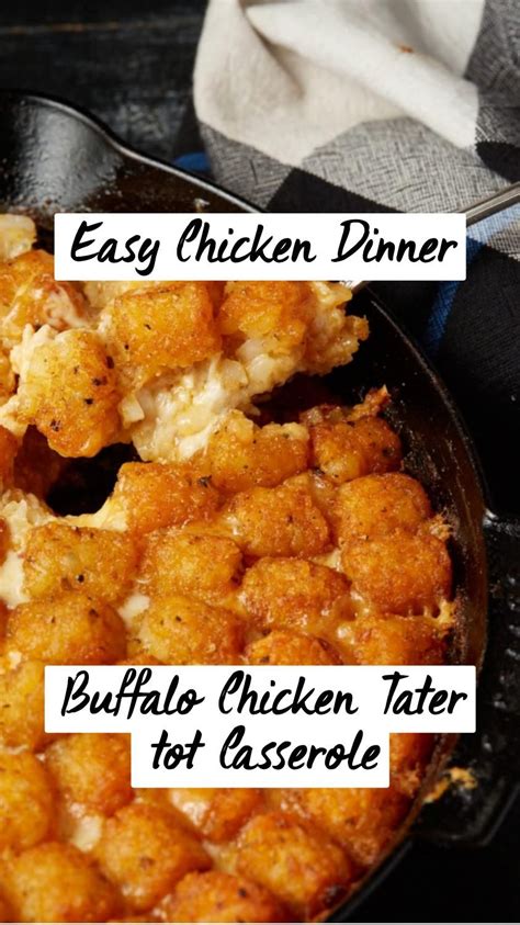 Buffalo Chicken Tater Tot Casserole Artofit