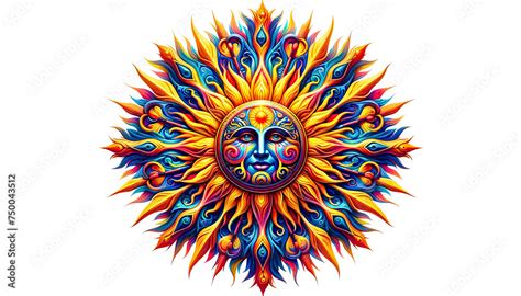 The sun was shining, pagan symbol. Universal Sun Symbol in ...