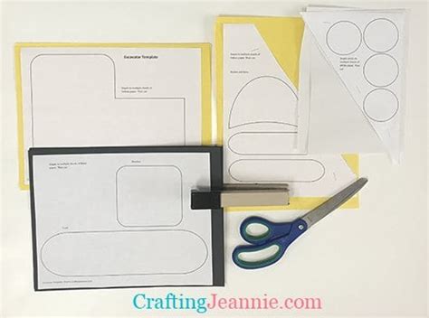 Excavator Craft (with Template) - Crafting Jeannie