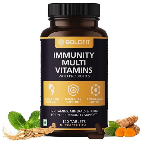 Boldfit Multivitamin For Men & Women With Probiotics Vitamin C, E, Zinc ...