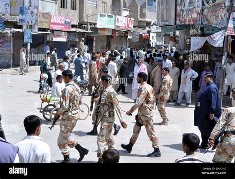 Jeay Sindh Qaumi Mahaz Strike Larkana Hi Res Stock Photography And