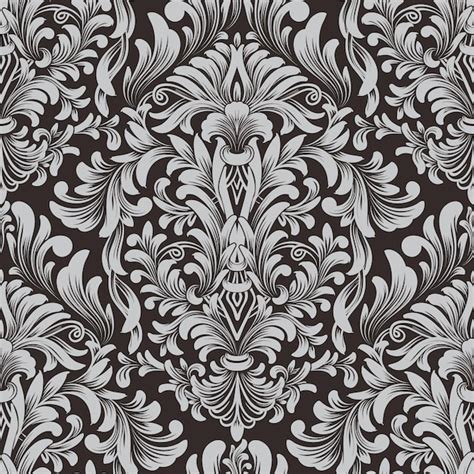 Free Vector Damask Seamless Pattern Element