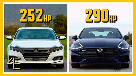 Honda Accord Sport 2 0t Vs Hyundai Sonata N Line Car Spec Comparison 4enthusiasts Youtube