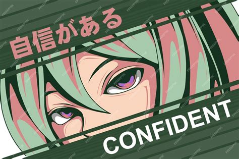 Premium Vector Confident Girl Anime Comic Manga Style