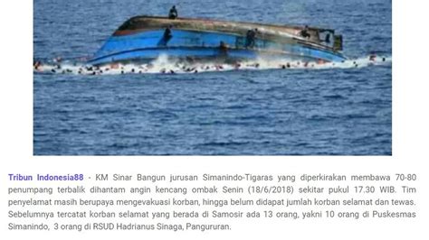 Cek Fakta Deretan Foto Palsu Tenggelamnya Km Sinar Bangun Di Danau