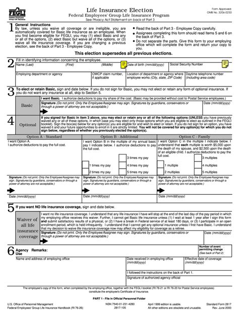 Fillable Fegli Beneficiary Form Printable Forms Free Online