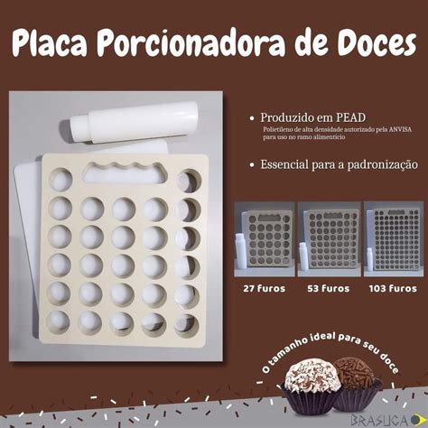 Placa Porcionadora Dosadora De Doces Brigadeiro Beijinho Shopee Brasil