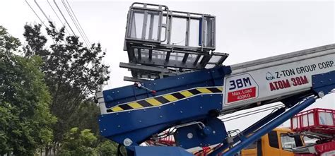 38meters Aerial Ladder Moving House Truck/ladder Lift Truck - Buy ...