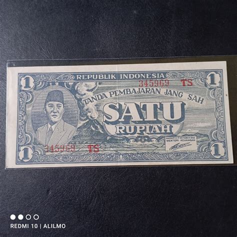 1 rupiah ORI uang lama tahun 1945 on Carousell