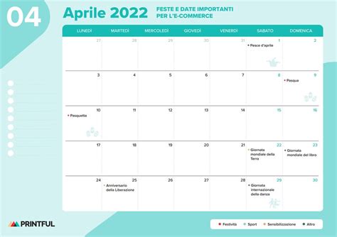 Calendario Marketing 2023 Scaricabile Printful