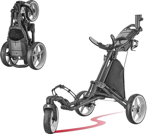 Caddytek Caddylite One Swivel A Golf Push Cart With Exceptional Features And Functionality