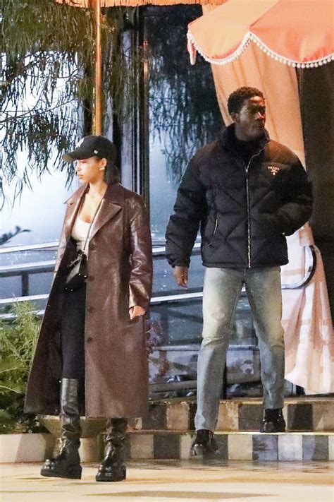 LORI HARVEY and Damson Idris Leaves Bird Street Restaurant in West