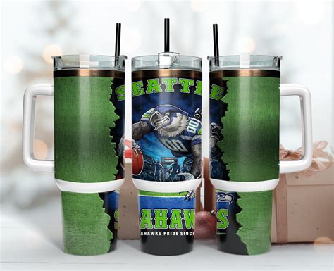 Seattle Seahawks NFL Mascot Custom Stanley Cup 40 oz 30 oz Tumbler With ...