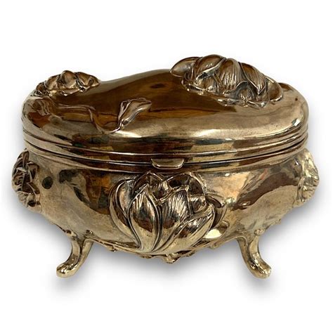 Jewelry Antique Art Nouveau Jennings Brothers Jb Jewelry Casket