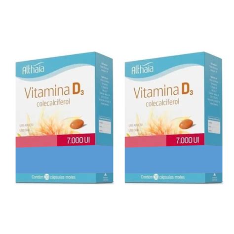 Kit 2 Vitamina D3 7 000 Ui 60 Cápsulas no Shoptime