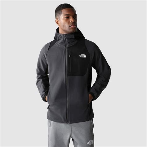 The North Face Ao Softshell Mens Hooded Jacket Greyblack