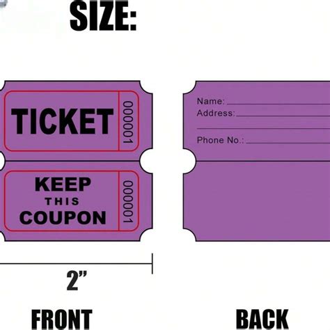 Pi Ces De Tickets De Tombola Bleus Avec Perforations Et Num Ros