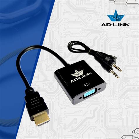 AD-LINK HDMI to VGA Adapter W/ Chipset & Audio male to female | Lazada PH