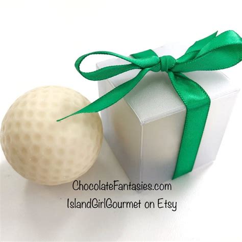 Chocolate Golf Ball T Boxed Solid Life Size White Or Etsy