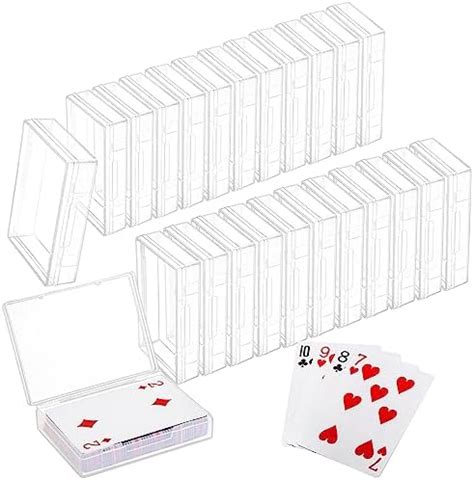 Amazon Tebery Pack Blank Playing Card Case Clear Card Deck Box