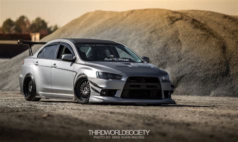 Slammed Lancer Evolution X By Avant Garde CARiD Gallery