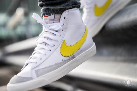 Nike Blazer Mid 77 Vintage White Opti Yellow Grey Bq6806 101 Sz 15 Men