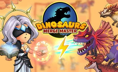 Merge Master Jogo Dinossauro - Dinosaurs Merge Master - Jocuri cu animale - 1001 Jocuri