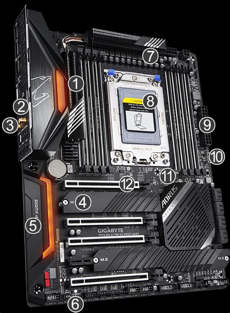 GIGABYTE TRX40 AORUS PRO WIFI STRX4 ATX AMD Motherboard Newegg