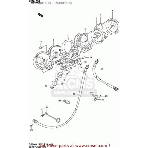 Cms Cmsシーエムエス Speedometer Gs500 2001 K1 Usa E03 Gs500 2002 K2