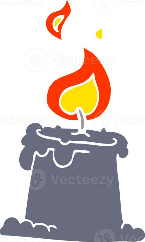 Cartoon Doodle Lit Candle 45303397 Png