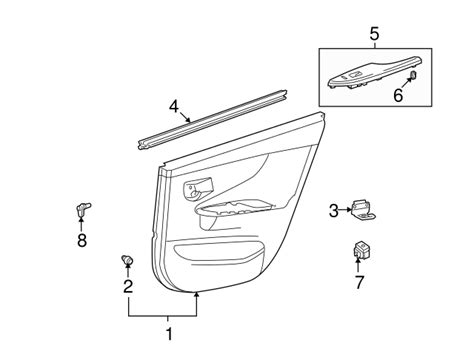 Door Window Belt Weatherstrip Right Rear