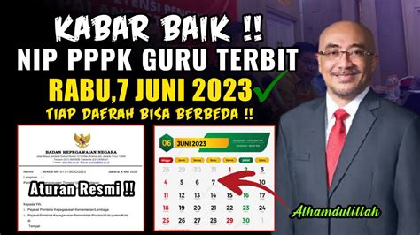 INFO PENERBITAN NI PPPK DAN SK P3K GURU 2023 YouTube