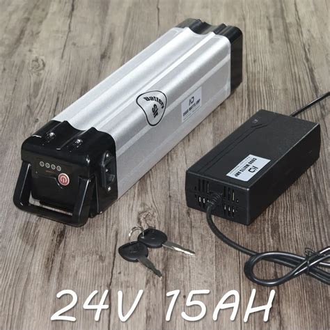 24v 15ah Silver Fish Electric Bike Scooter Lithium Ion Battery In